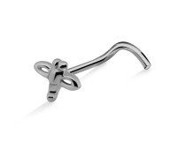 Bee Shaped S316L Curved Nose Stud SSNSKB-1015